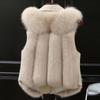 Wintermode Damen Kunstpelz Weste Jacke Kurze Warme Weste Lässig Bequem
