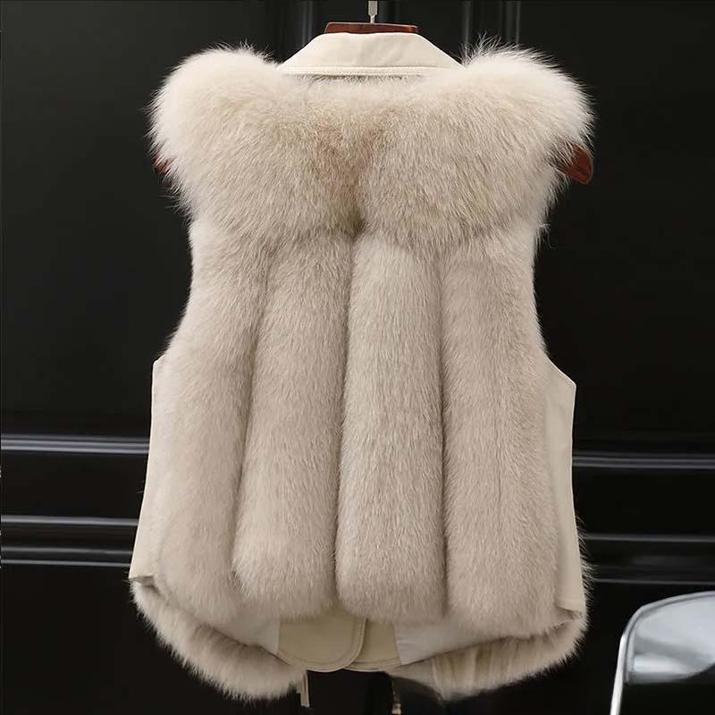 Wintermode Damen Kunstpelz Weste Jacke Kurze Warme Weste Lässig Bequem
