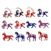 Yousheng Chinese New Year Horse Charm 2026Year of The Horse Mascot Pendant Lucky Zodiac Animal Alloy Feng Shui Charm for DIY Keychain Bracelet Jewelry