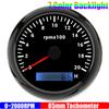 0~12000R/min,0~2000RPM 85mm Tachometer 7 Color Backlight Pointer Tacho Gauge Waterproof for Auto Car Boat Yacht RV 12V24V