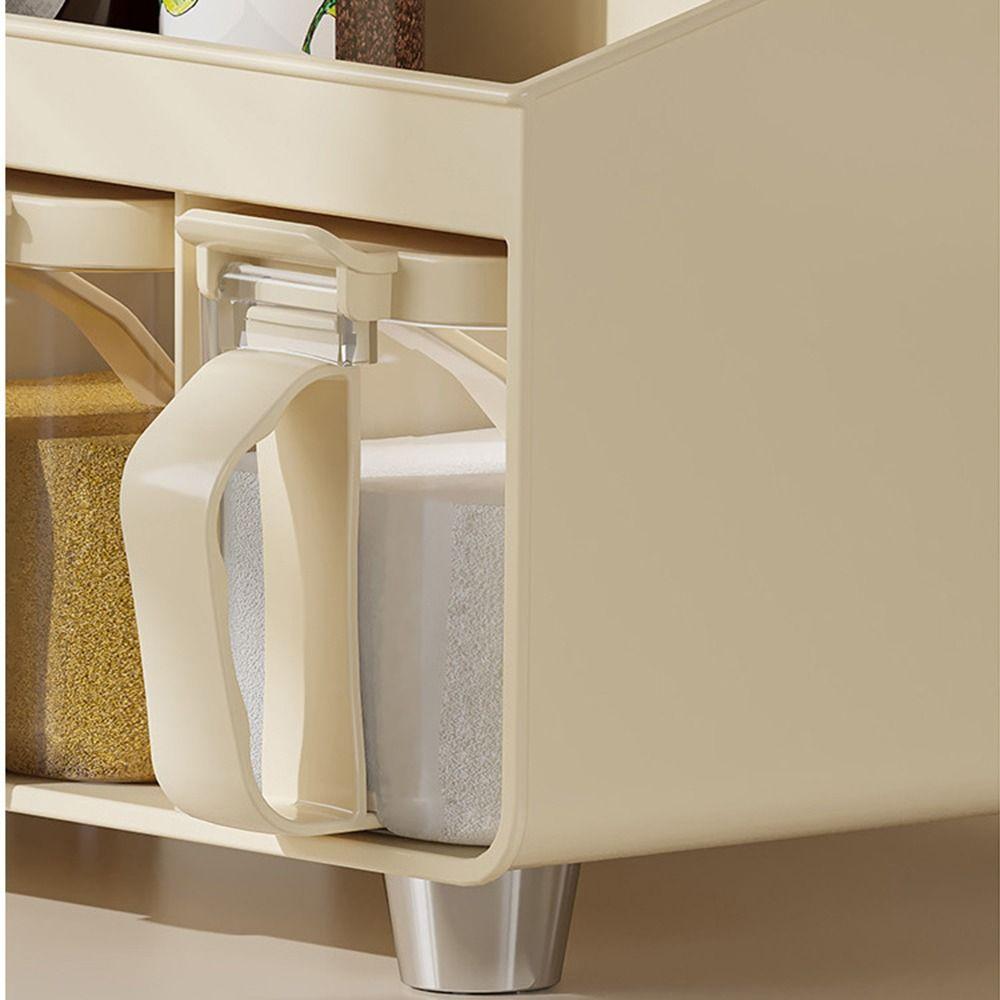 Handle Spice Racks Luxury Freestanding Multifunctional Spice Jars Set Space Saving Pantry Container Seasoning Box Cooking