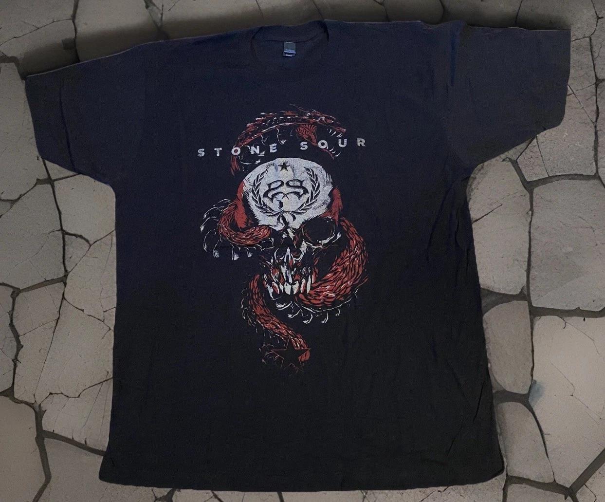 STONE SOUR 2018 Tour T-Shirt NEW Concert Metal XL Dragon Skull Snake Band Rock XL