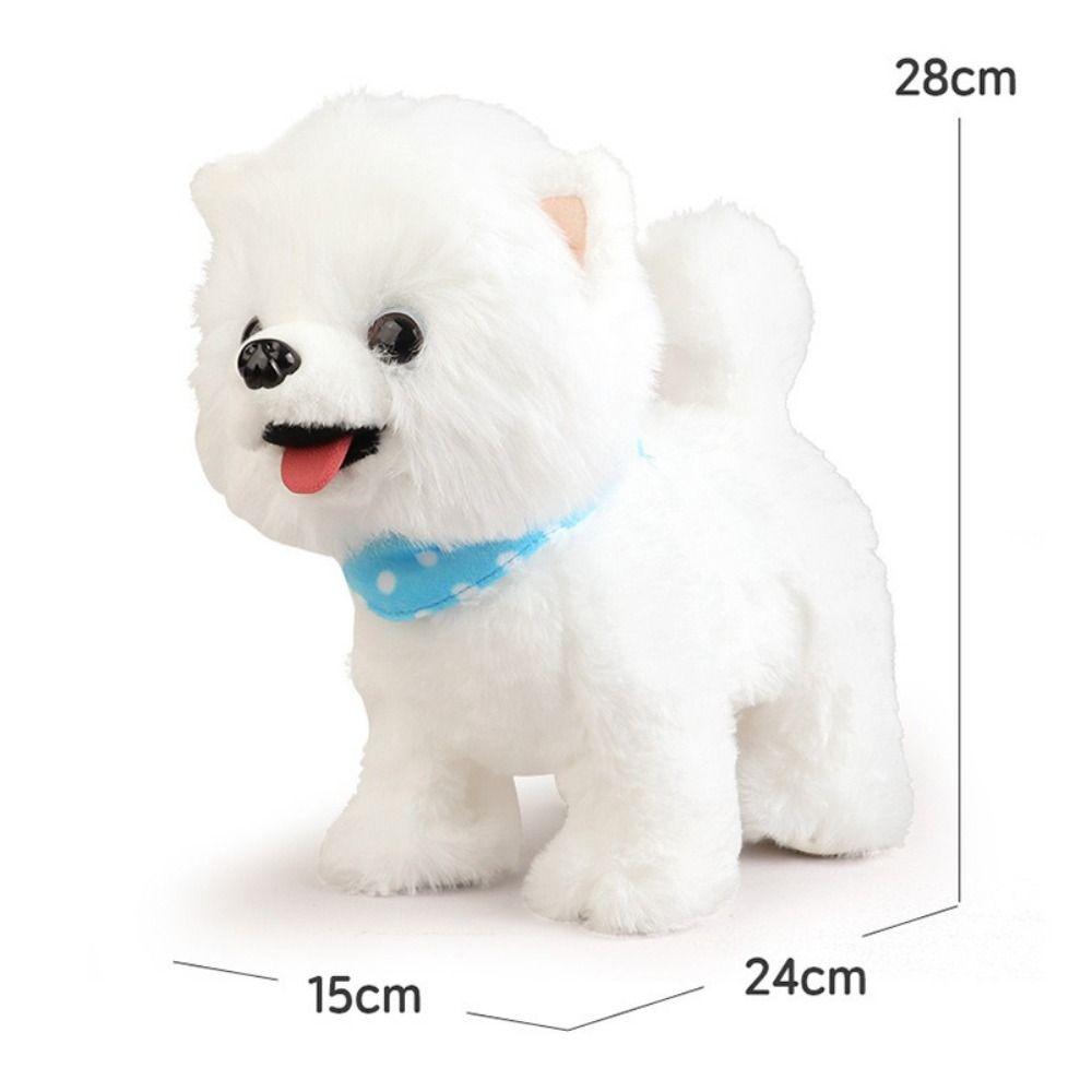 Chodzący Szczekający Elektryczny Pies Zabawki Elektroniczne Pluszowy Zwierzak Pies Elektroniczny Interaktywny Pies Imitujący Mówienie