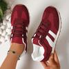 Fashion 2025 Autumn New Women's Red Casual Sneakers Lightweight Non Slip Walking Shoes Woman Plus Size Comfort Breathable Sports Shoes