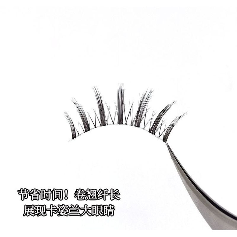 Lashie - Set of 5 Pairs: Spikey Clear Band False Eyelashes