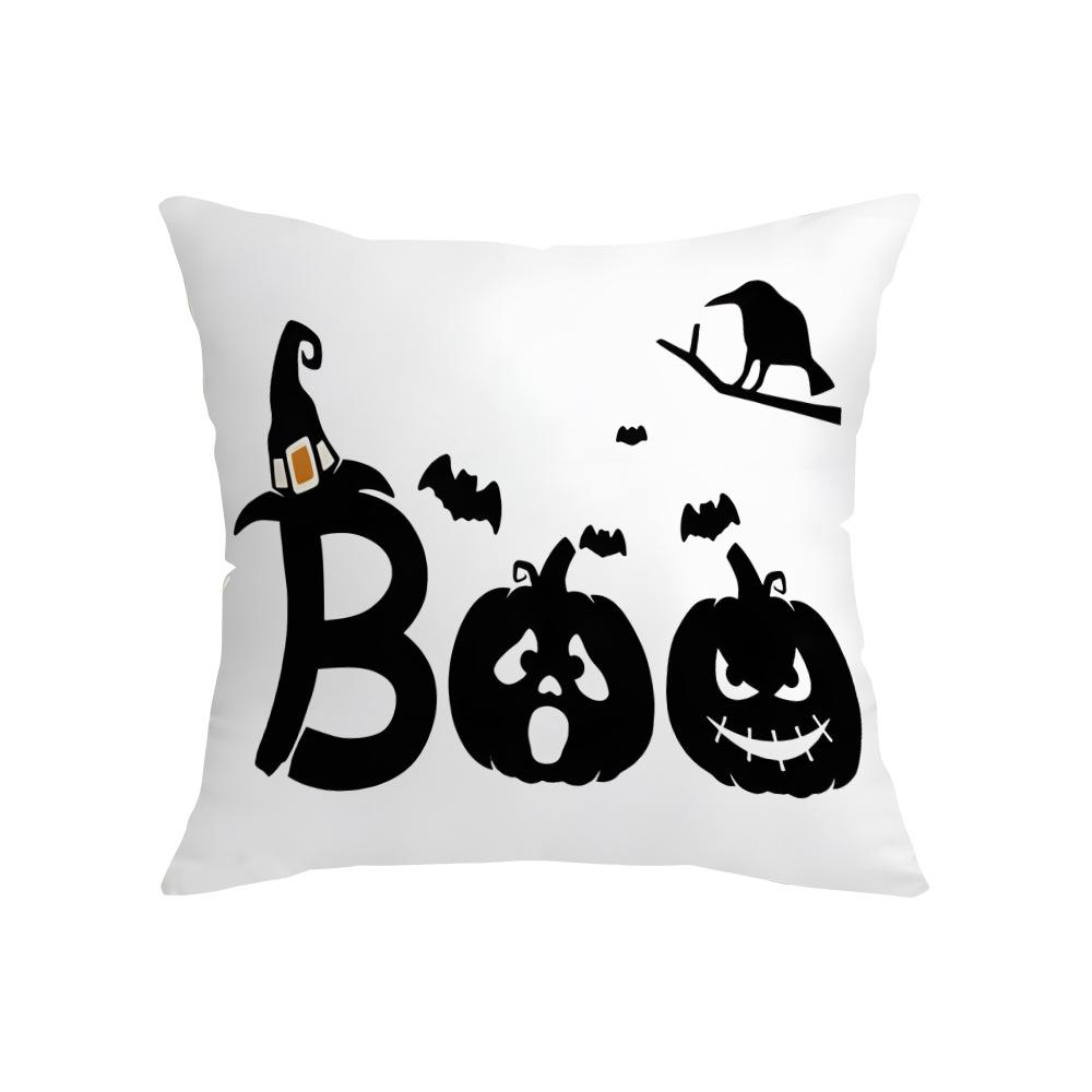 Halloween Creative Home Decoration Cushion Pillow Cover Funny Ghost Pumpkin Pillow Cover