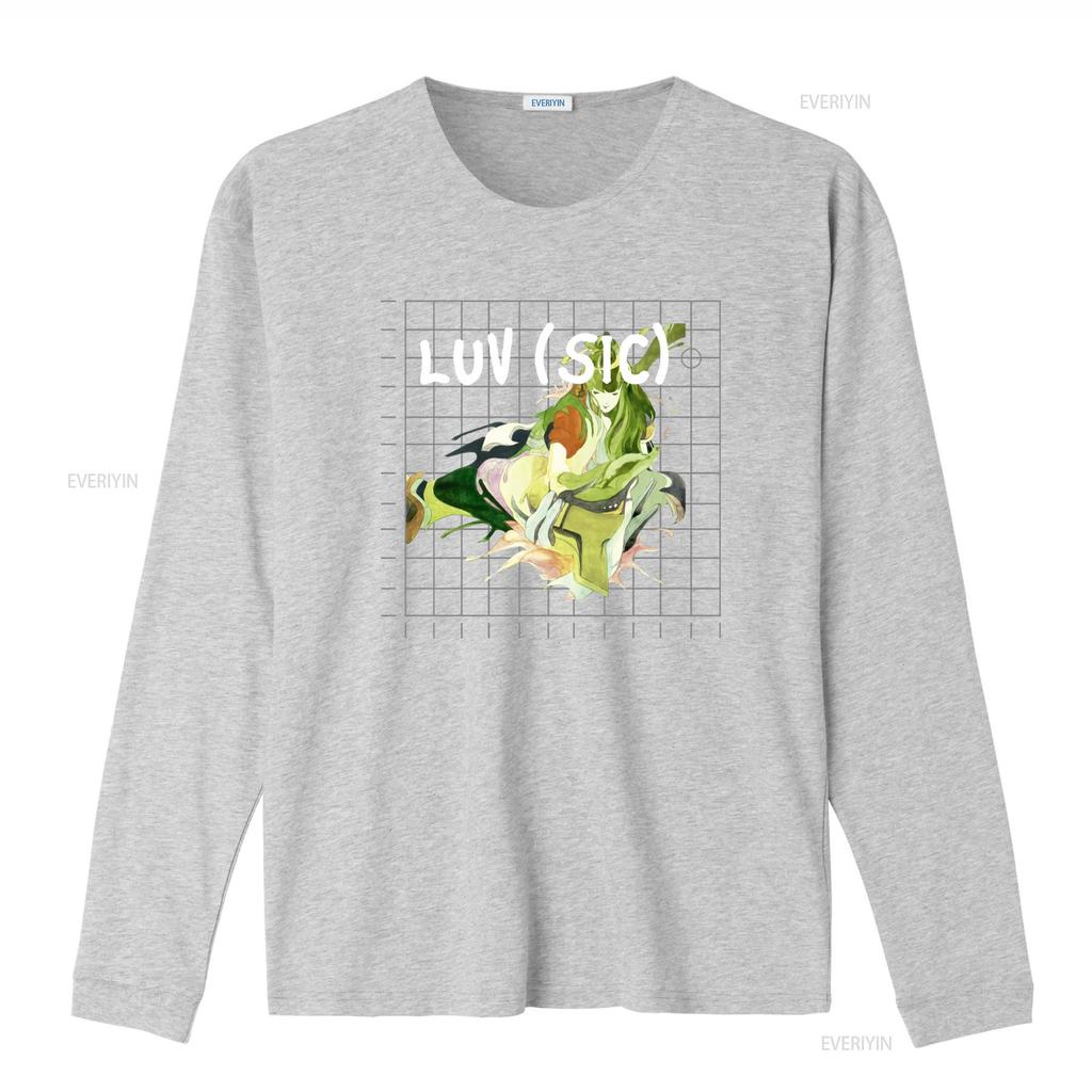 T-shirt Nujabes Shing02 Luv Sic Design Unico con Stampa Tasca per Moda Trendy vintage Lavata Leggermente streetwear Elastica