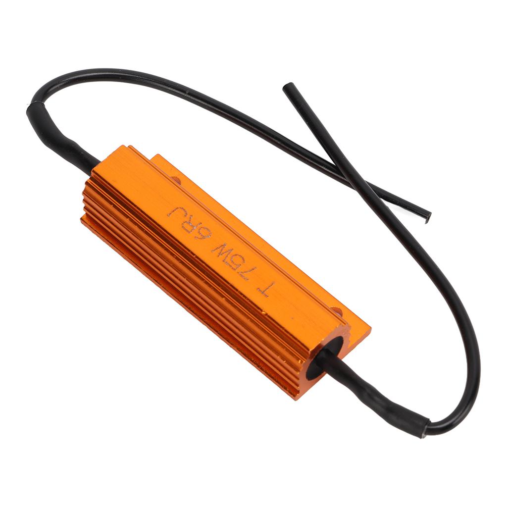 2 Pcs Load Resistor 75W 6 Ohm  Portable LED Light Load Resistor for Decoding Resistance and Load