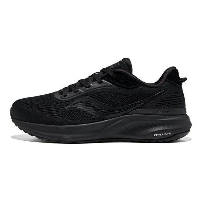 Saucony Puff 2 unisex low-top casual walking shoes black breathable lightweight fabric cushioned trendy versatile comfortable S28220-3 36