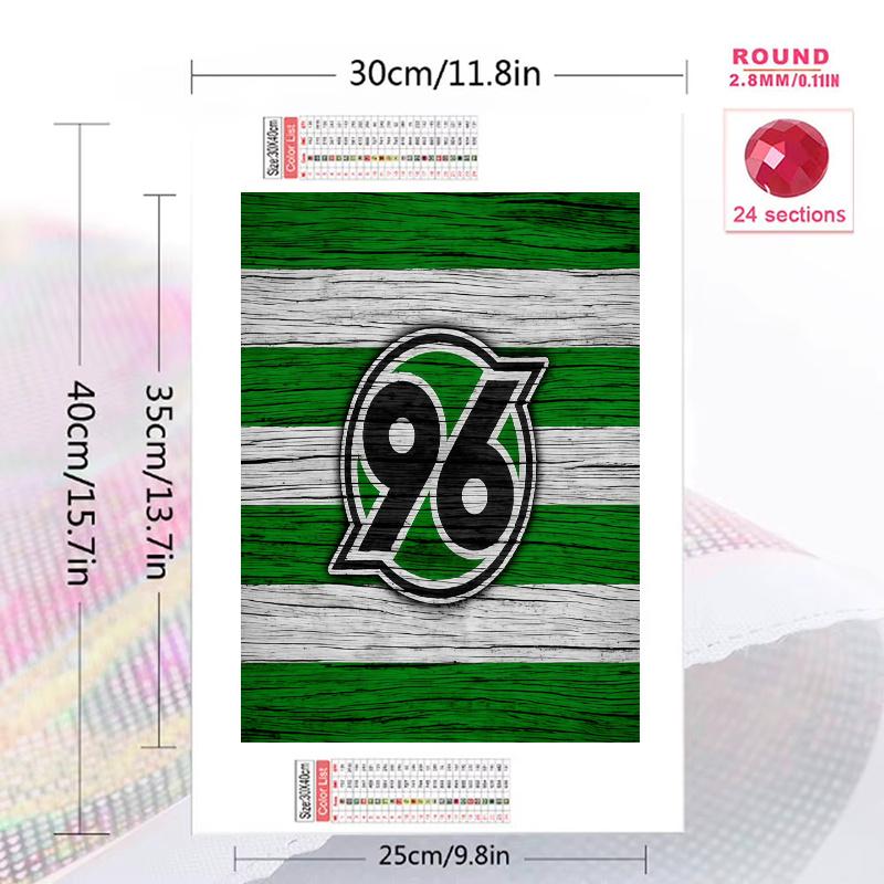 Hannover Spirit 100% Round Full Drill 5D DIY Diamond Painting Embroidery Cross Stitch Rhinestone Décor