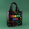 12/30pcs Waterproof Black Non-woven Fabric Bags Packaging Clothes Snack Candy Toy For Baby Shower Kids Party Weeding Decoration