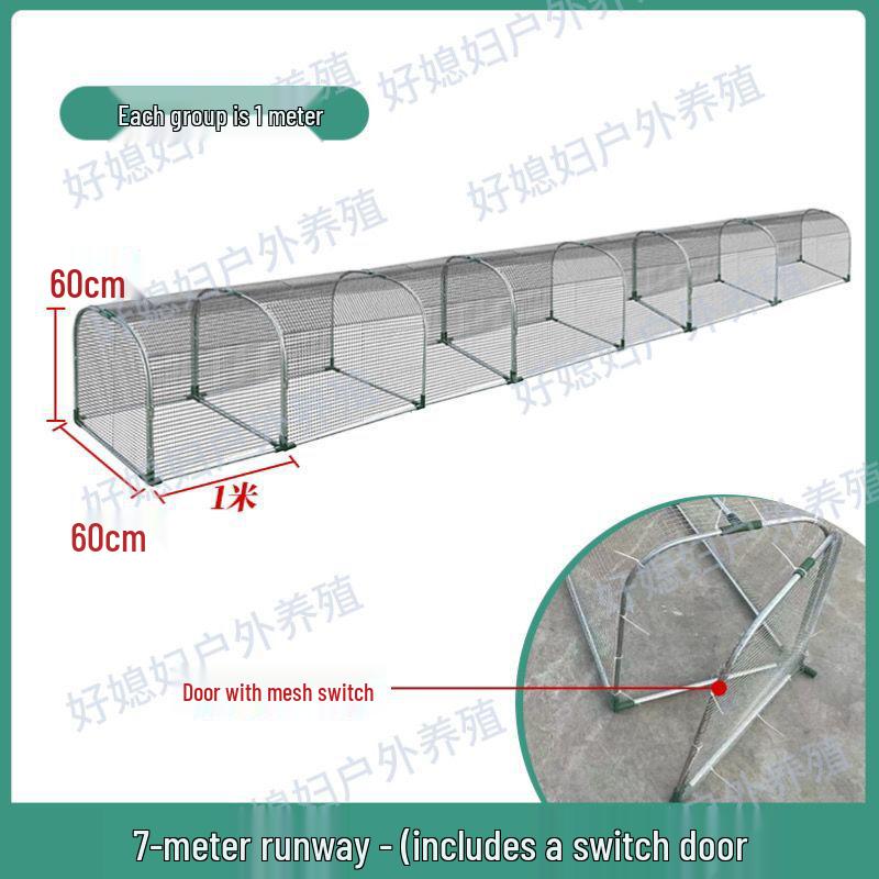 Reinforced Poultry & Rabbit Coop: Rodent & Weasel-Proof, Excellent Droppings Leakage, Thickened Bottom