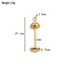 DIY Handmade Barbell Pendant Jewelry Accessories - Brass Material, Screw-in Threaded