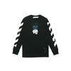 Dripping Arrows Logo Arrow Printing Long Sleeves Black Men's OMAB001R201850051001