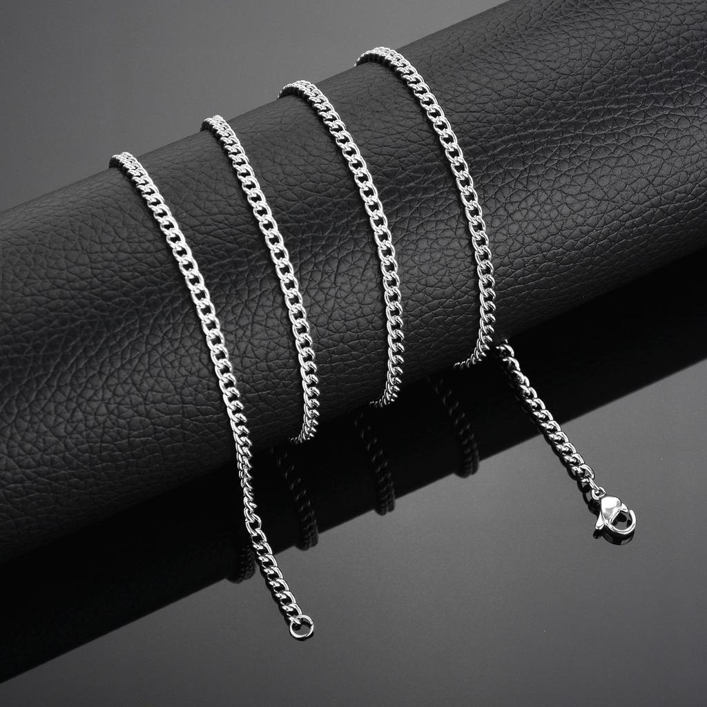 18k Gold Electroplated Minimalist Titanium Steel Twisted Wire Necklace Chain