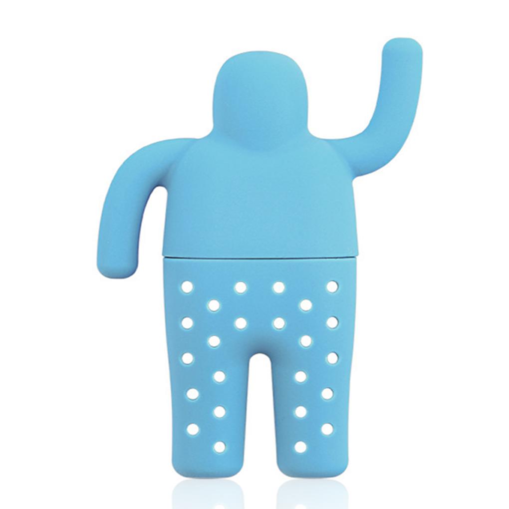 

Заварник для чая, термостойкий силиконовый фильтр из переработанного материала, фильтр для листьев, диффузор, контейнер для заварочного чайника, принадлежности для питья трав и специй синий