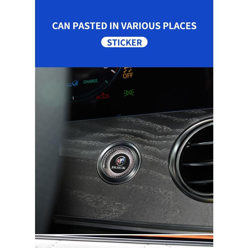 2/5/10 Pezzi Adesivo Logo Auto Decalcomanie Controllo Centrale Accessori Auto Per Buick Encore Regal Lacrosse Enclave Avenir Cascada GL8 Envision Anthem