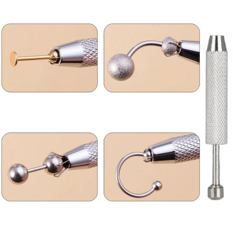 1 Stück Vier Krallen Perlenhalter Aufnahmewerkzeug Diamanten Edelsteine Zinkenhalter Pinzette Fänger Greifer Bodypiercing Streuwerkzeug