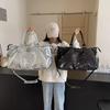 Bolso de hombro con lentejuelas para mujer, elegante bolso cruzado, monocromático, gran capacidad