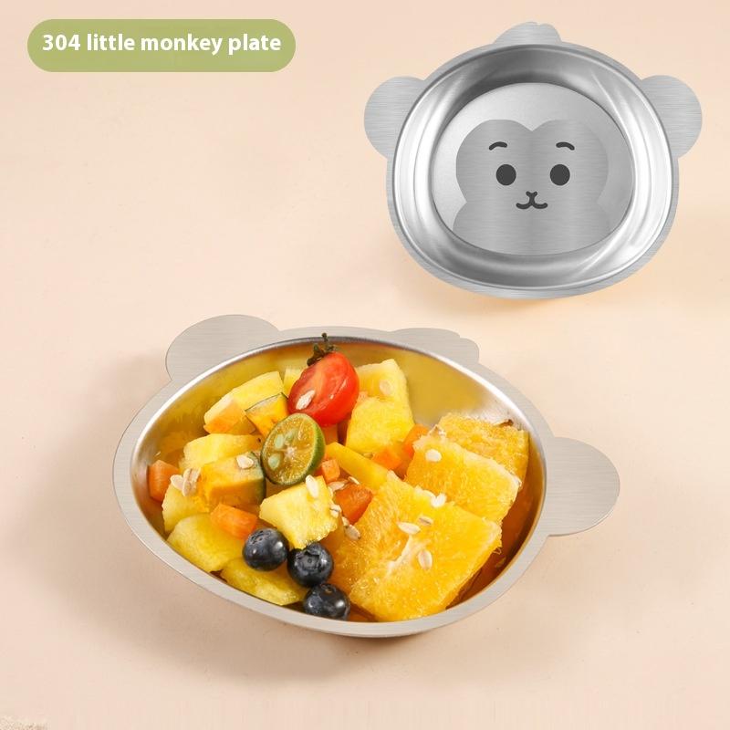 304 Stainless Steel Children's Cartoon Plate