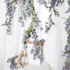 Eucalyptus Leaf Eucalyptus Artificial Rattan Plant Artificial Flowers Artificial Vine Festive Decoration Artificial Flowers Purple Rattan