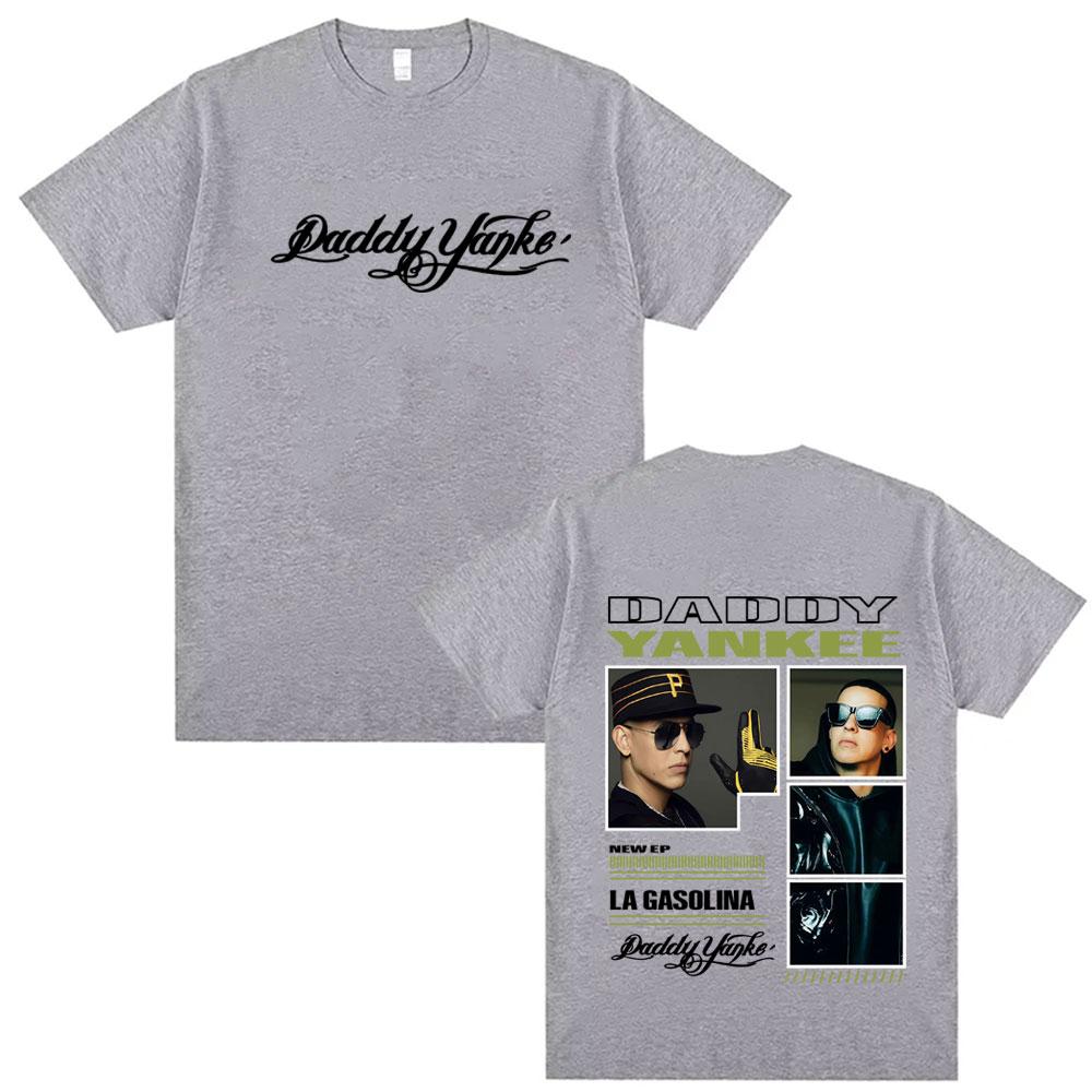 Rapper Daddy Yankee Album Tour Merch Trička Pánské oblečení Retro Street Hip Hop Oversized Tričko Unisex 100% Bavlněné Tričko