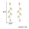 Przesadzone kolczyki w kształcie liści, wysokie poczucie długiego temperamentu, kolczyki gwiazd online, kolczyki z frędzlami damskie.