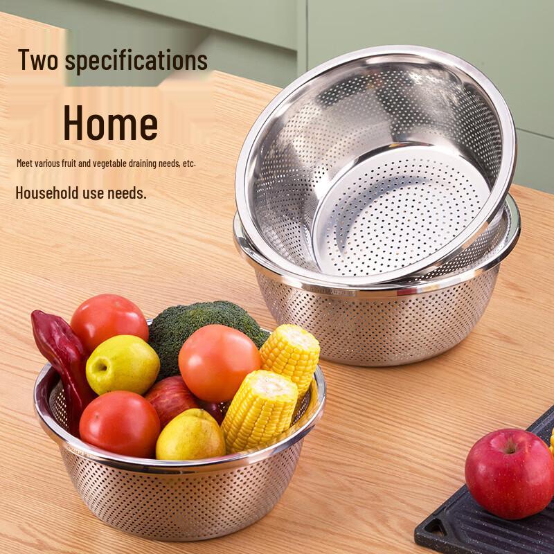 CHAHUA Thickened Stainless Steel Colander