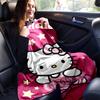 1pc Cute Hello Kitty Dancing Blanket, Soft and Cozy for All Seasons, Living Room, Travel, Camping, Car Blankets, Beach, Office Naps, Perfect Home Deco