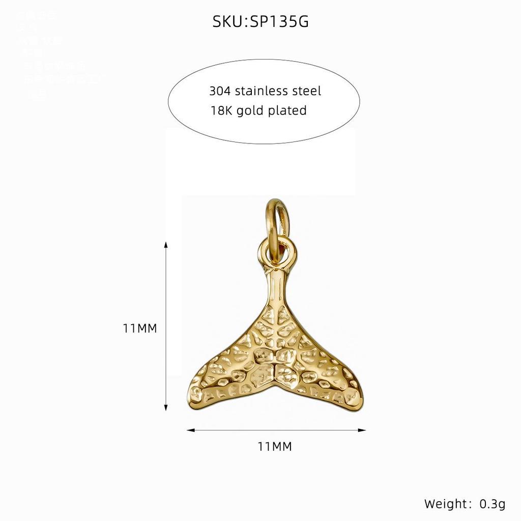 Ocean Series Pendant Bracelet Necklace: Starfish & Whale Tail DIY Jewelry