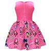 New Style Demon Hunter Girl Print Bowknot Children's Formal Dress