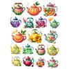 18pcs Creative Self-made Fruit Flower Tea Kettle Scrapbooking Stickers/decorative /DIY Craft Photo Albums Planner Stickers