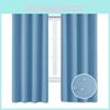 Solid Color Curtains With Insulation And Shading Design For Daily Household Use