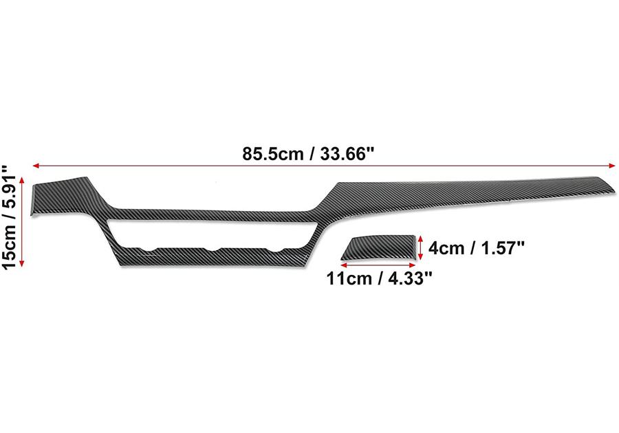 Carbon Fiber Style Console Dashboard Strip Trim For Honda Accord 10th 18-20
