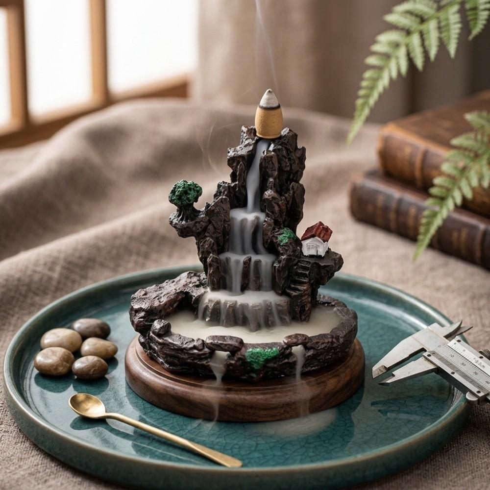 River Waterfall Incense Censer Mountain Shape Waterfall Incense Burner Living Room