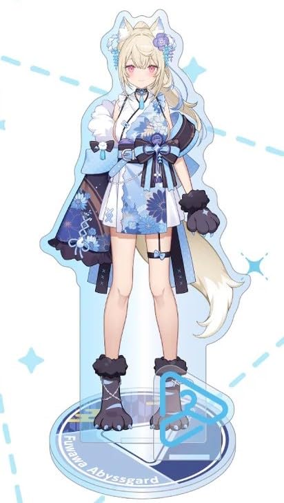 

Фувава Страж Бездны Акриловая Подставка Новый Костюм Hololive Closet Официальный Мерч Года синий