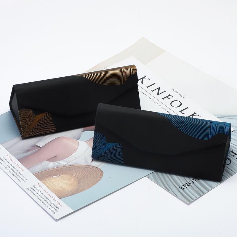 Foldable Stylish Glasses Case - Portable Sunglasses Storage Pouch