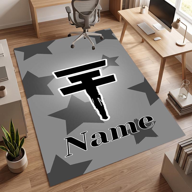Tokio Hotel (1) Personalized Name Office Carpet Stylish Decor for Living Room Bedroom Kitchen