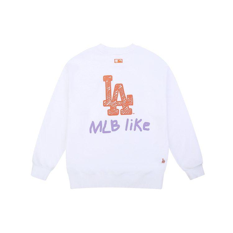 MLB Like Collection Sweatshirts Unisex White Crew Neck Moderate Regular 31MT08011-07W
