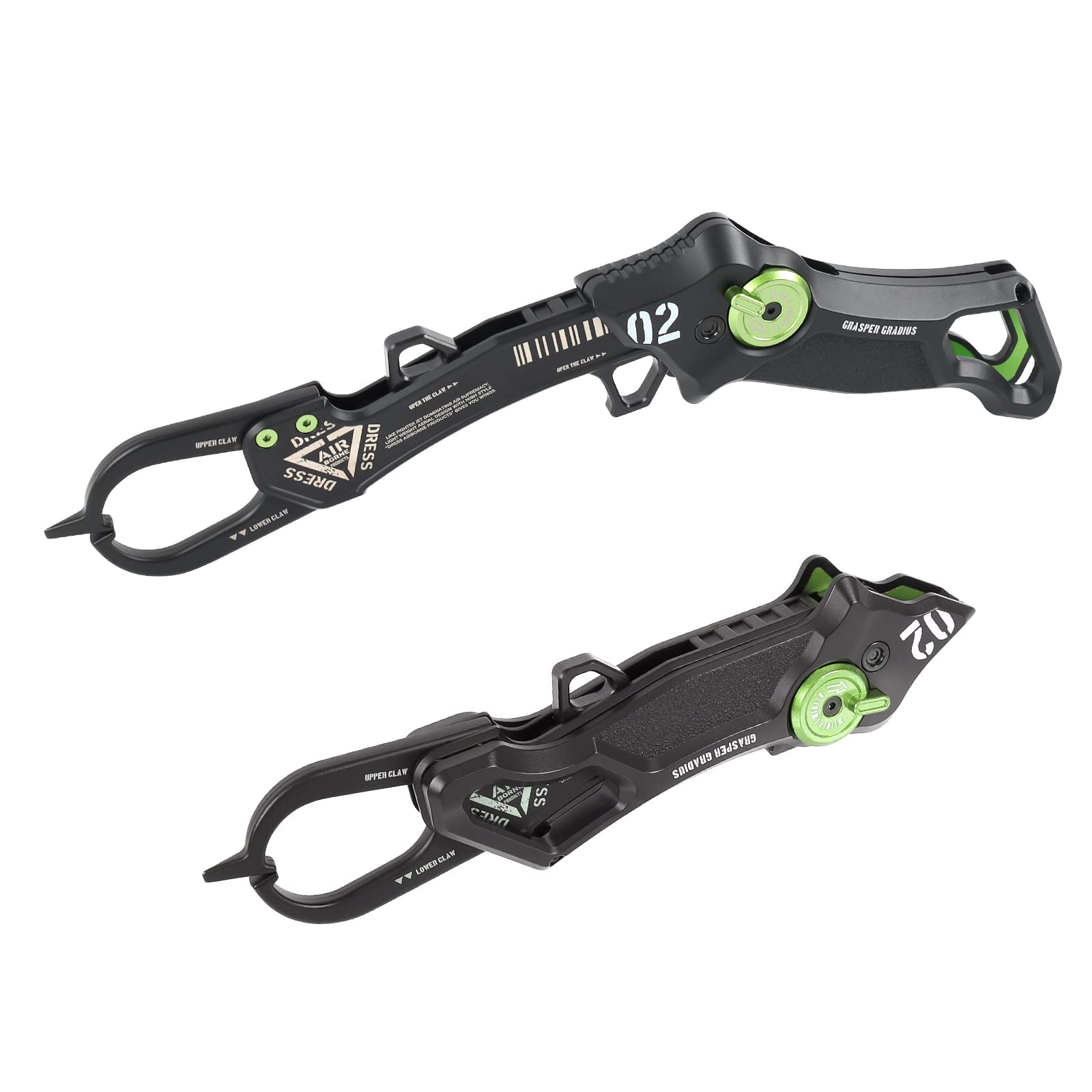 

DRESS Fish Grip Grasper Gladius Lime Green Fishing Folding Fishing Grip Fish Grabbing Machined Landing Stainless Steel Deformed BIG FISH Compatible