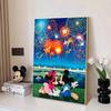 Disney Diamond Painting Mickey and Minnie Fireworks Show Illustration Mosaic Embroidery Diamond Painting Cross stitch Home Decoration 5D DIY