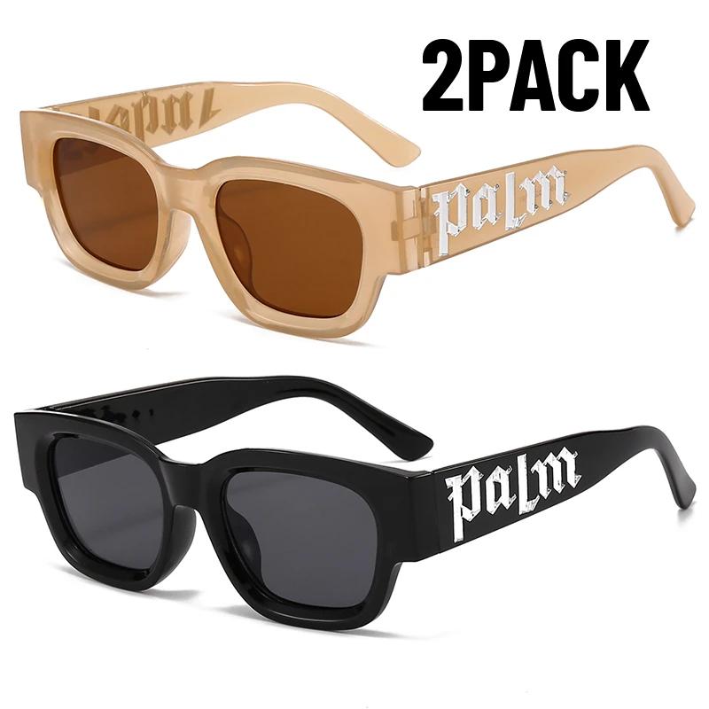 

2Pack Retro Small Frame Square Sunglasses Women Hip Hop Punk Sun Glasses Men Bar Party Eyewear Luxury Brand Design