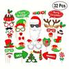 Christmas Decorations Props Cute Santa Claus Xmas Tree Elk Paper Photo Prop New Year Christmas Navidad Children's Gift Accessory