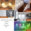 Remote Control Touch Night Light 360 Degree Rotation Bedroom Bedside Lights RGB Color Change Dimmable Lamp