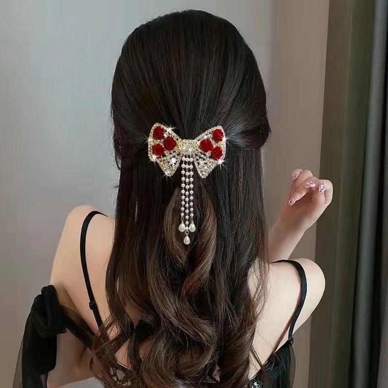 

Lily of the Valley Tassel Hair Clip - Bridal Fairy Style