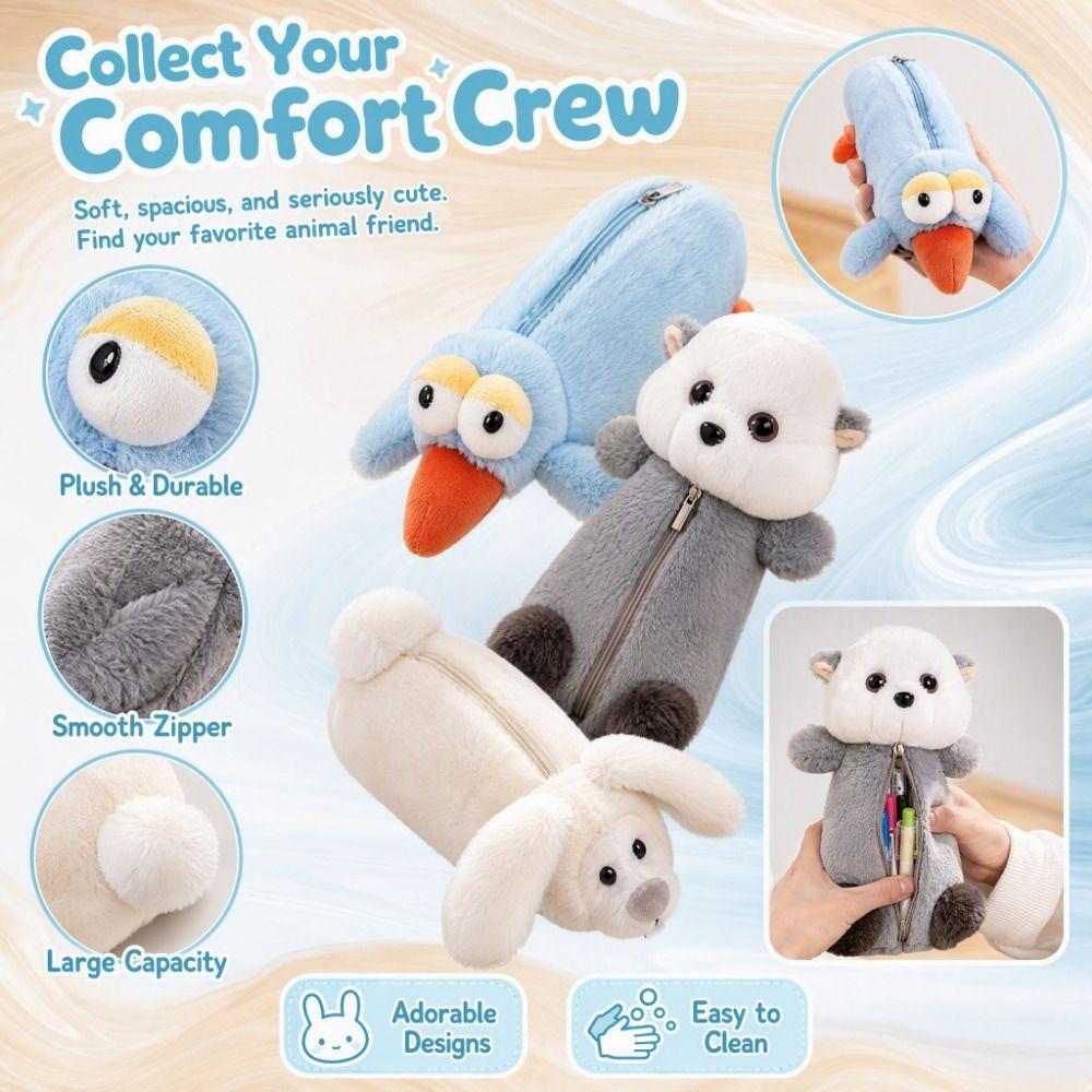 Plush Plush Animal Pencil Case Cute Cute Pen Bag Funny Pencil Pouch For Students