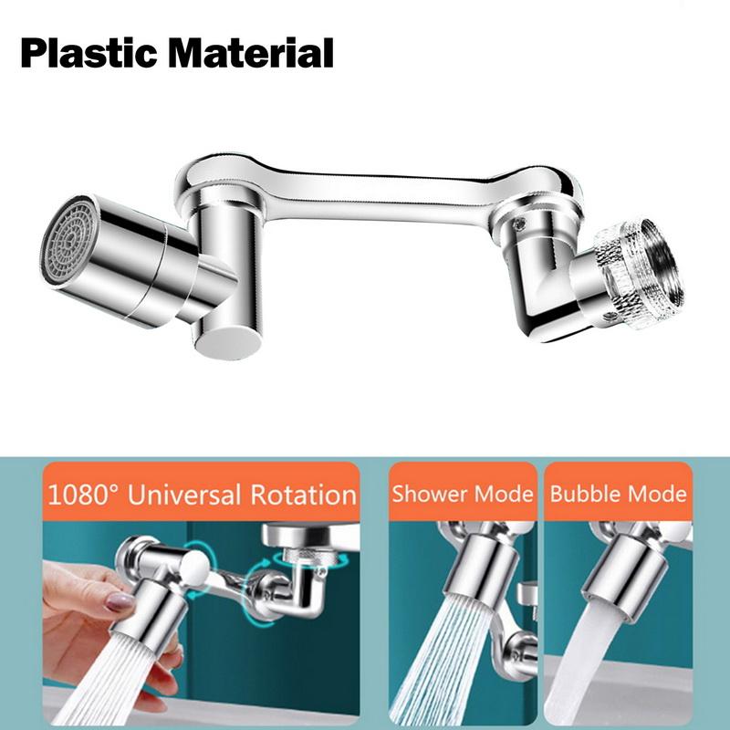 

1080° Розпилювальна головка крана, умивальник, кухонний кран, адаптер, універсальна насадка для фільтра бризок, гнучкий розпилювач кранів