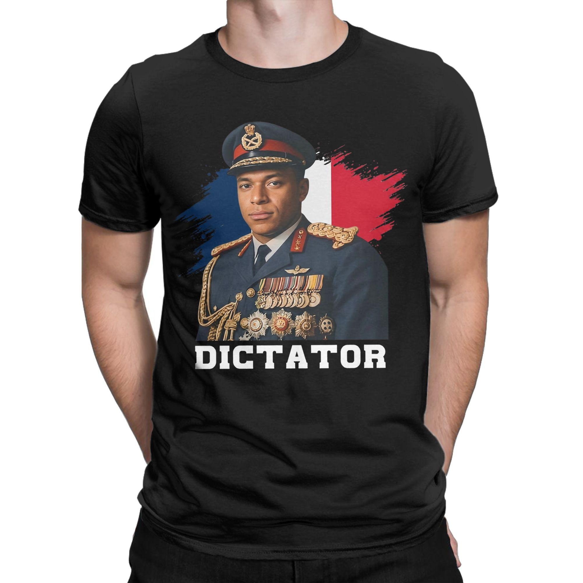 KM Mbappes Dictador Meme Graphic Printed T Shirt for Unisex WoUnisex 100 Cotton Tee Shirt Clothes 2XL