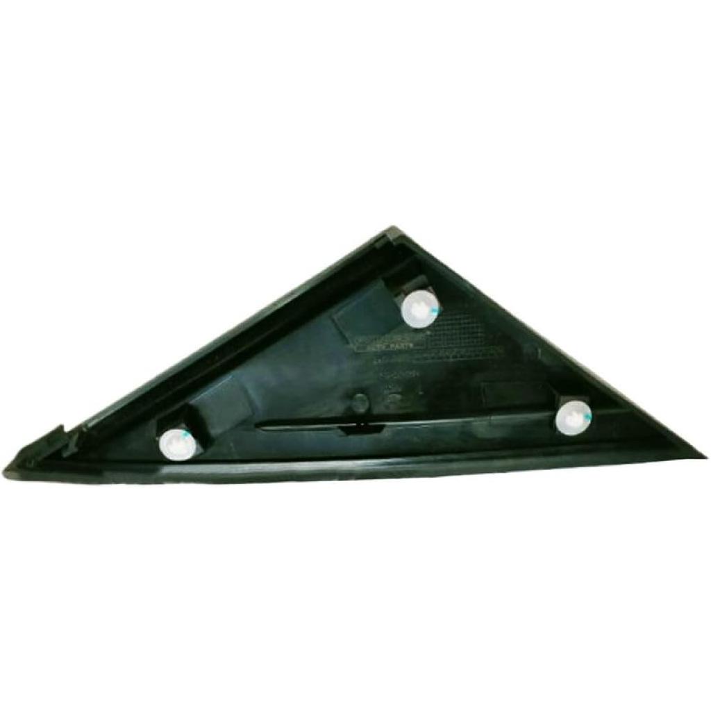 Side Rearview Triangle Molding Cover Fender Corner Molding for Ford Focus 2012 2013 2014 2015 2016 2017 2018 (Black, Left (Diver) Side)
