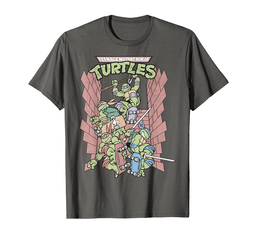 Teenage Mutant Ninja Turtles Retro Skate Graphic Tee T-Shirt